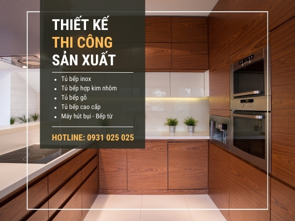 Công ty thi công tủ bếp inox trọn gói HCM